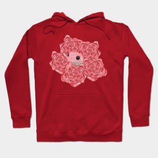 Frog in Bunch of Roses Hoodie